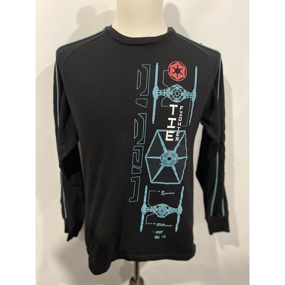 Star Wars Long Sleeve Men's Shirt Small‎ Tie Fighter Graphics - Picture 1 of 5